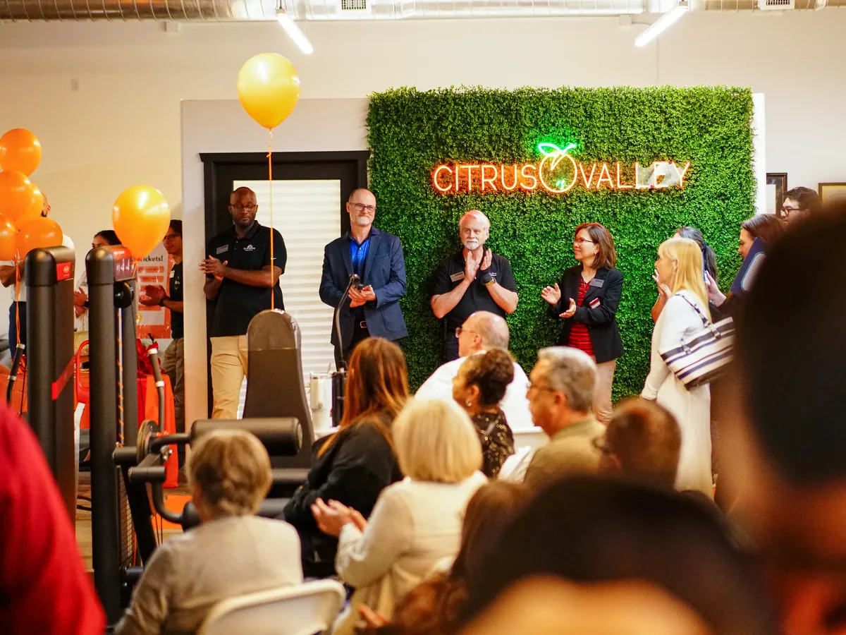 Staff and guests at the Citrus Valley clinic opening in Redlands